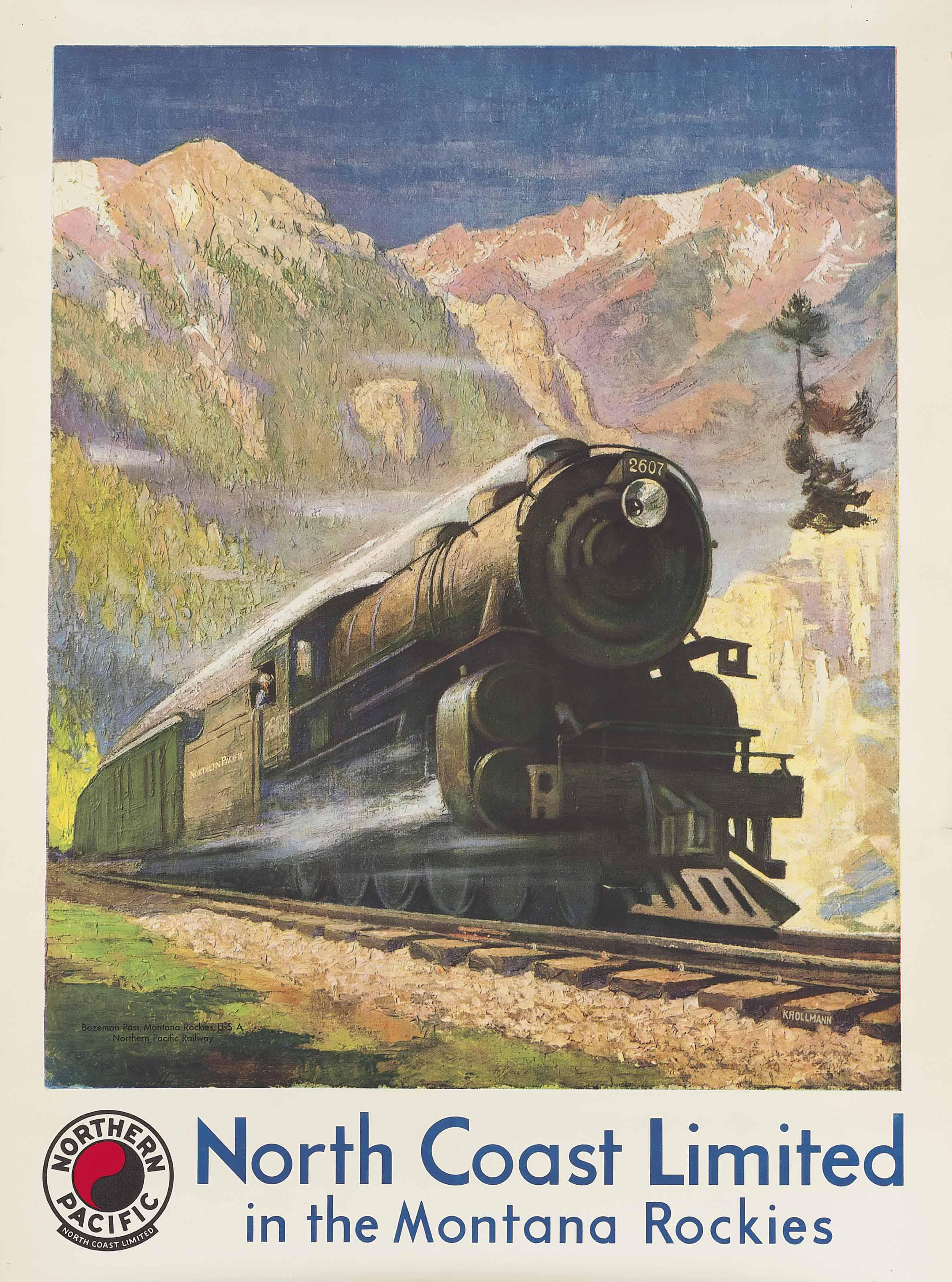 Gustav Krollmann - North Coast Limited, The Montana Rockies