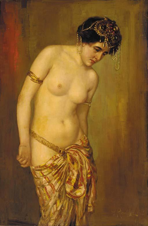 Gustav Rienäcker - An Oriental woman