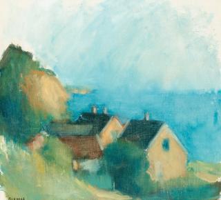 Gustav Rudberg - Coastal village, Hven