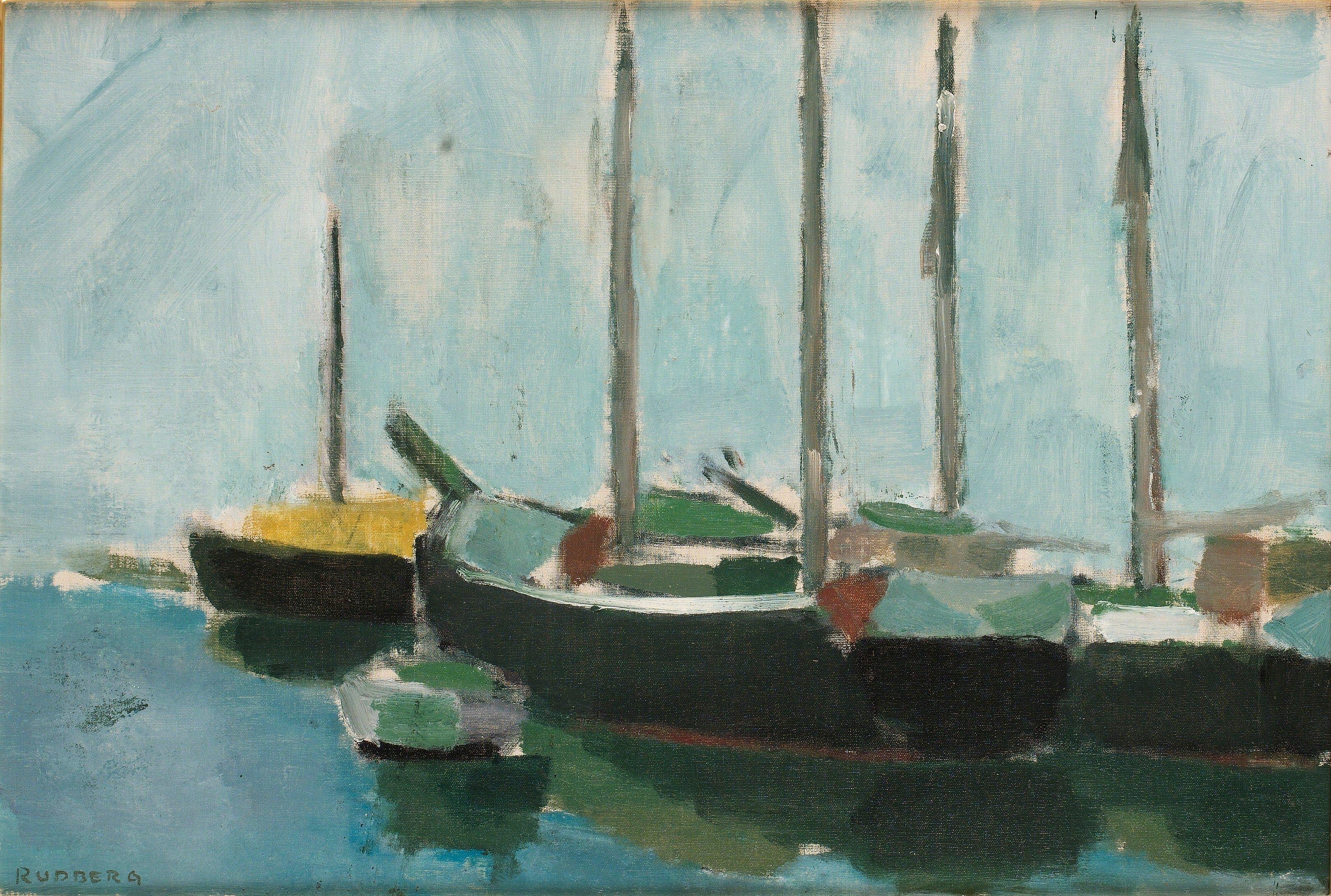 Gustav Rudberg - Marine motif