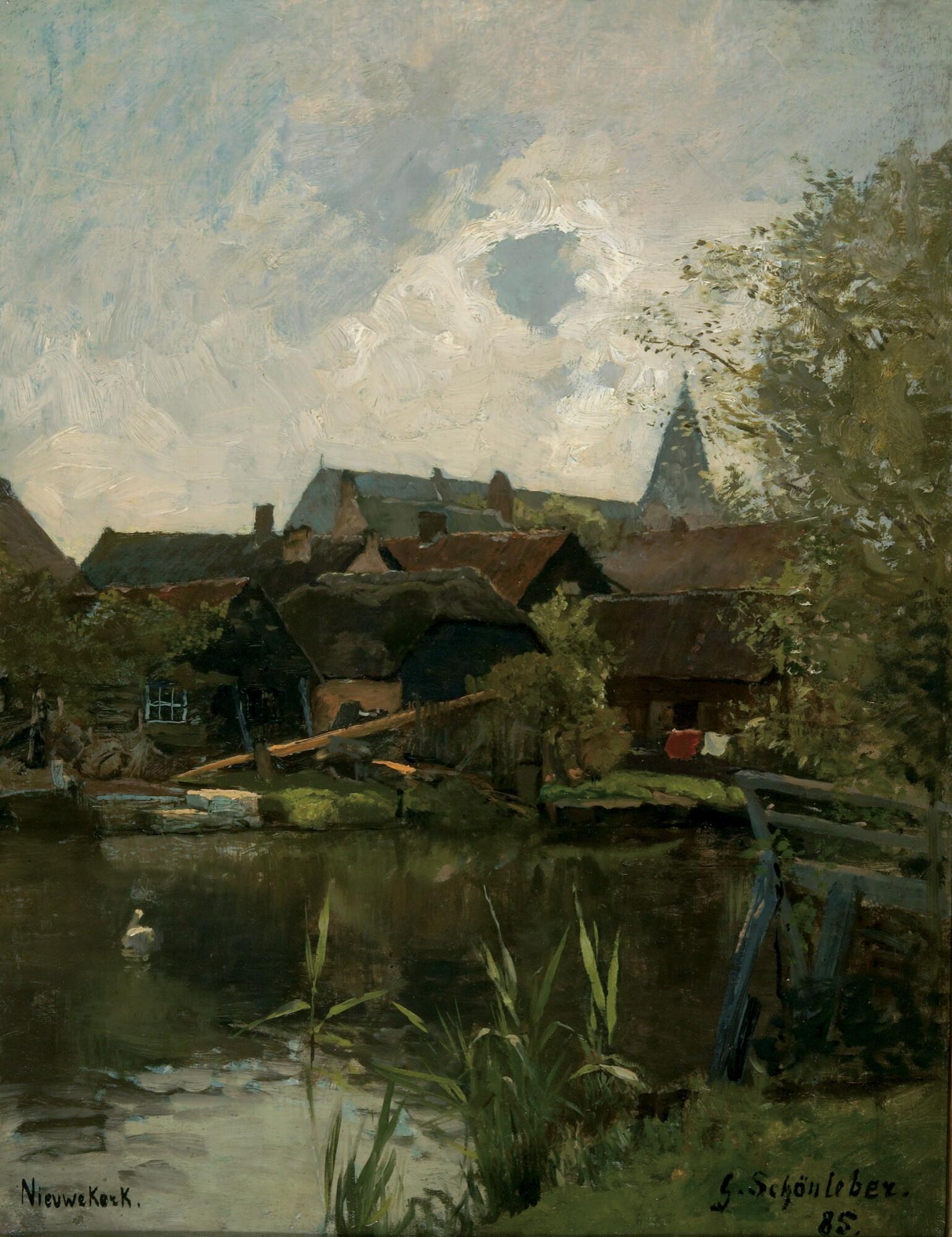 Gustav Schönleber - Ansicht von Nieuwekerk.