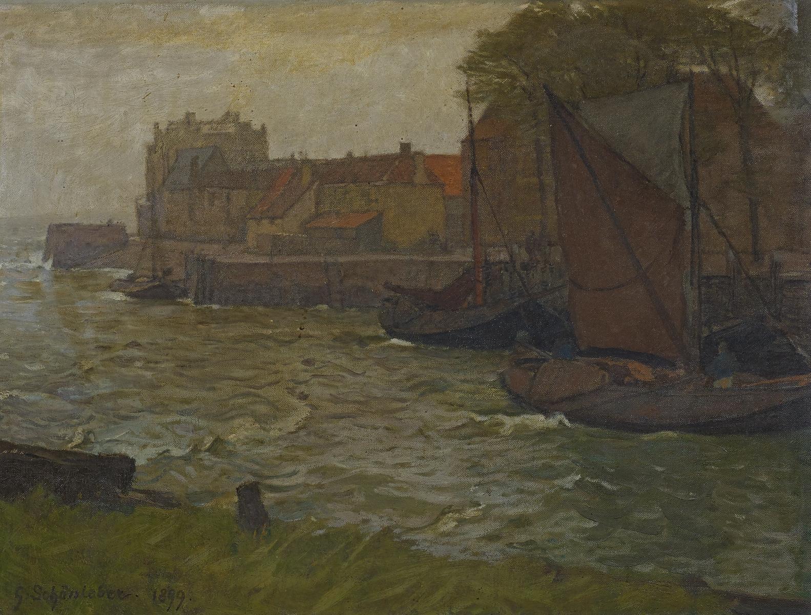 Gustav Schönleber - Im Hafen von Veere