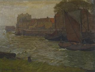Gustav Schönleber - Im Hafen von Veere