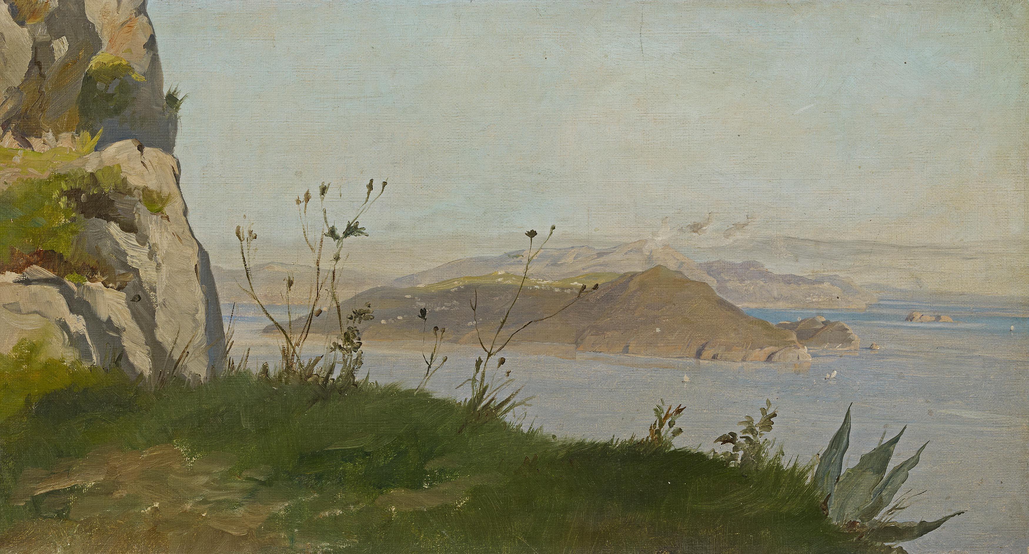 Gustav Schönleber - Landschaftsstudie auf Capri.