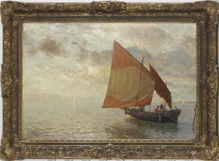 Gustav Schönleber - Venezianisches Fischerboot