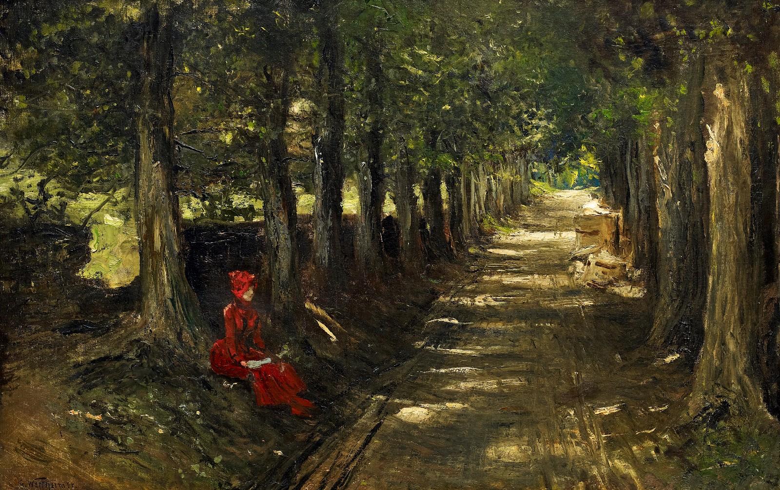 Gustav Wertheimer - Sommerliche Allee