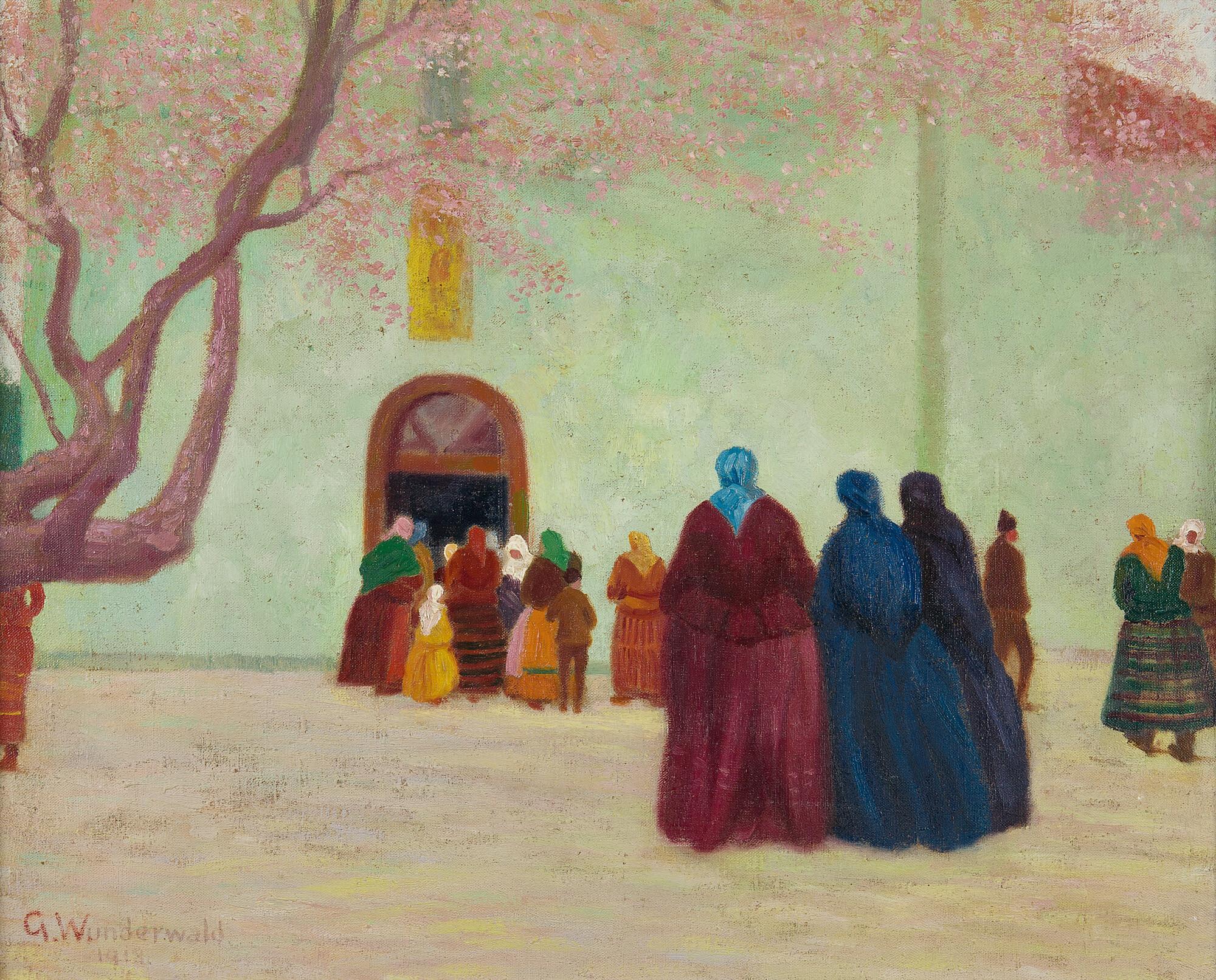 Gustav Wunderwald - „Kirchgang (Serbien)“.