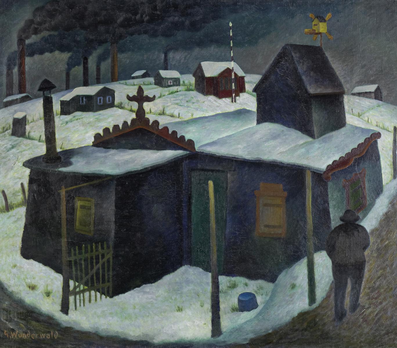 Gustav Wunderwald - Lauben (hinter Fabriken)