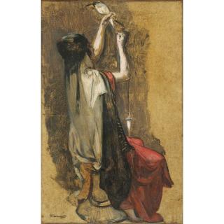 Gustave Achille Guillaumet - Etude Pour Une Fileuse