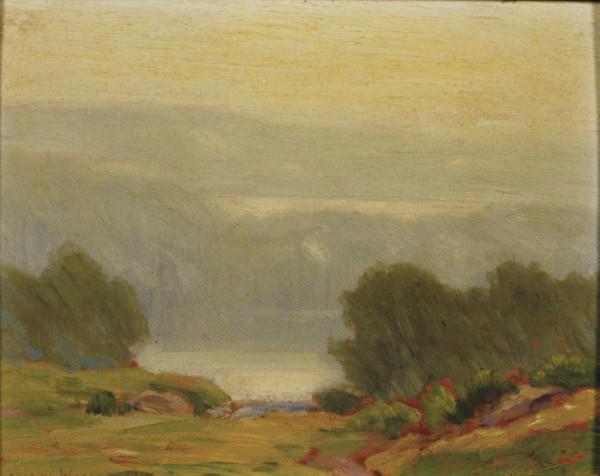 Gustave Adolph Wiegand - Green and Silver (Blue Hill Lake in the Mist)