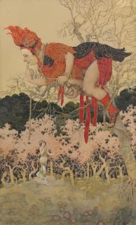 Gustave-Adolphe Mossa - The Prophet Bird, Léon Ponzio\'S Portrait 