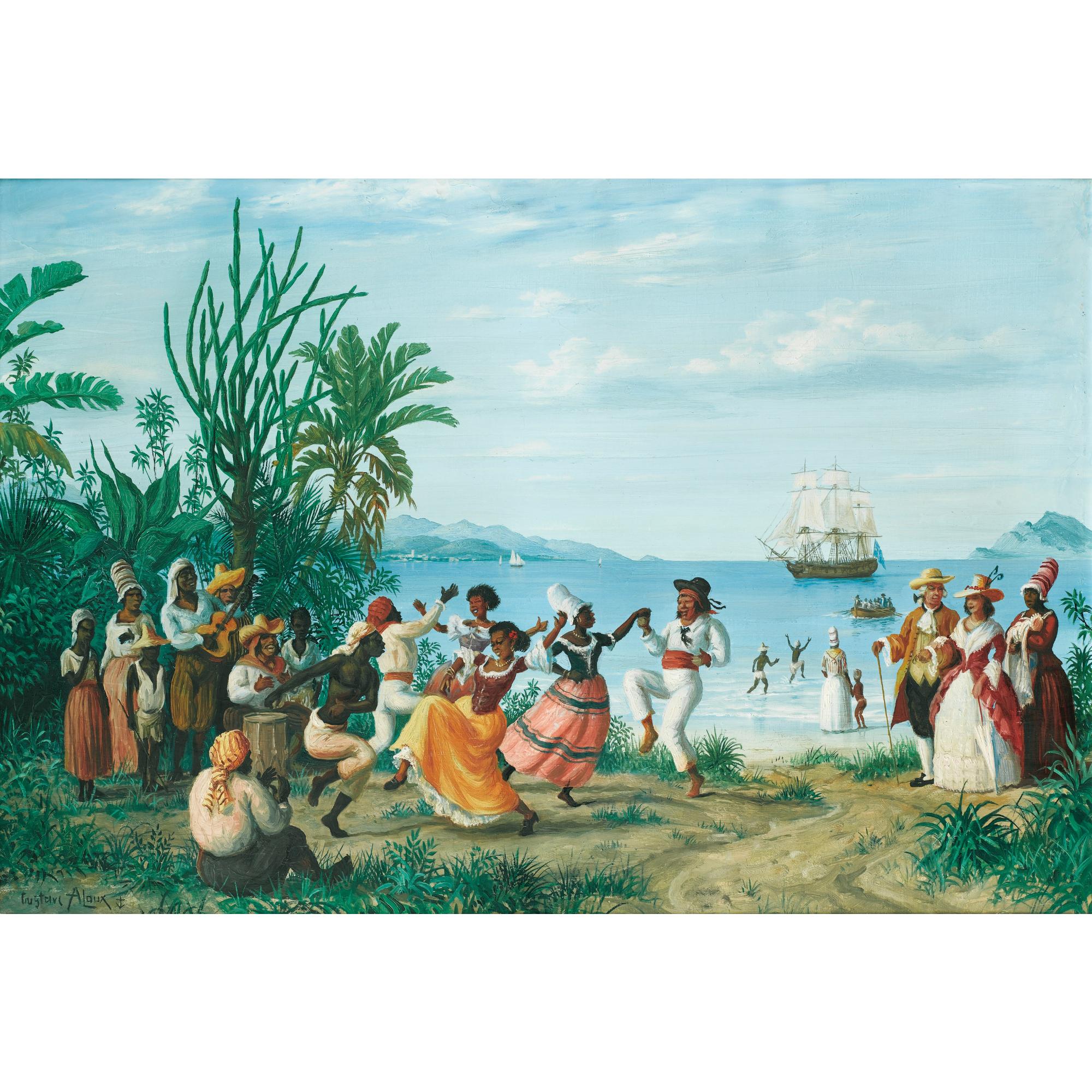 Gustave Alaux - Danse Au Bord De La Mer ; Promenade Du Soir