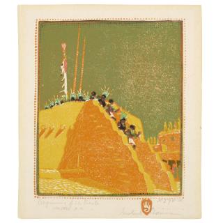 Gustave Baumann - Beginning of the Fiesta