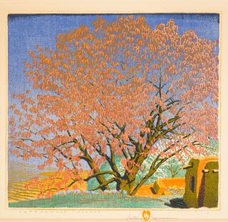 Gustave Baumann - Cottonwood Tassels