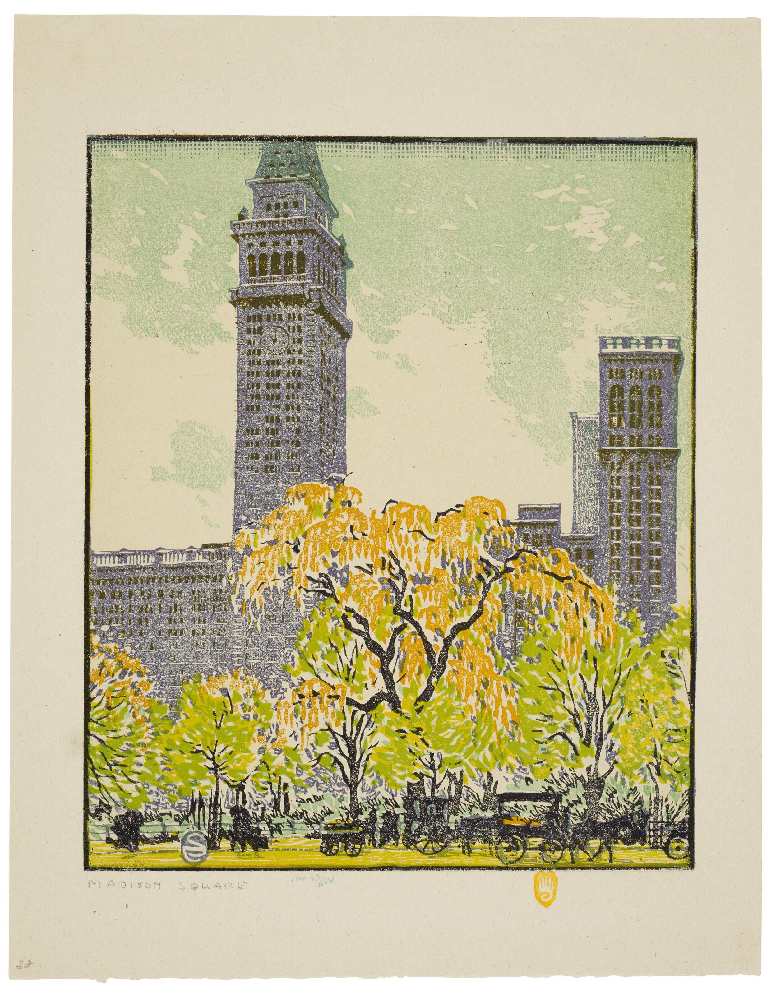 Gustave Baumann - Madison Square