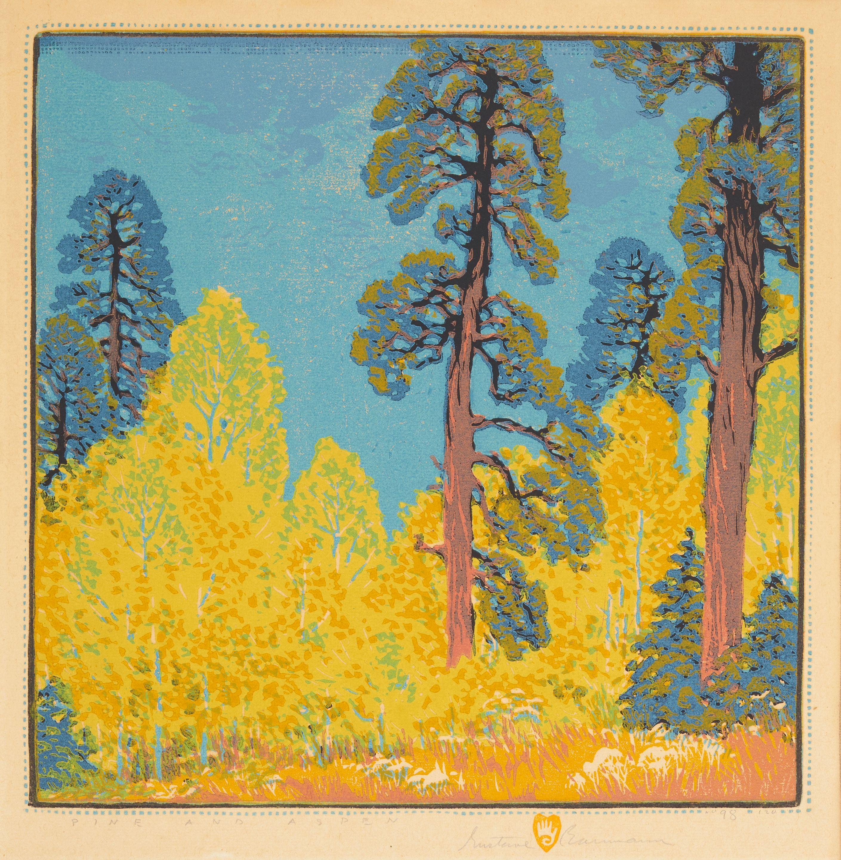 Gustave Baumann - Pine and Aspen