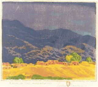 Gustave Baumann - Rain in the Mountains