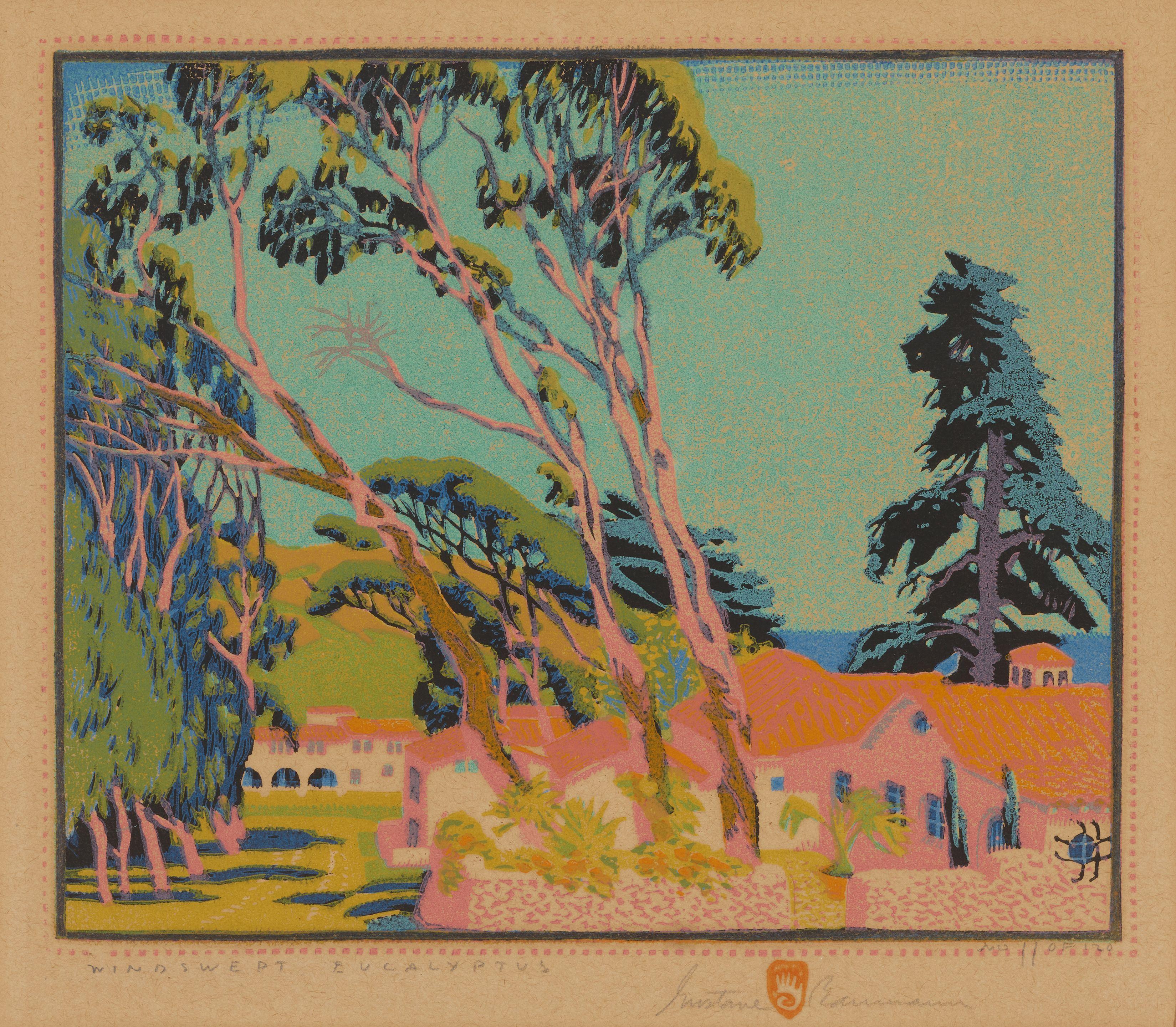 Gustave Baumann - Windswept Eucalyptus