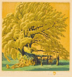 Gustave Baumann - Winter Corral