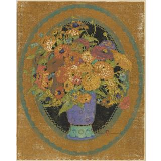 Gustave Baumann - Zinnias