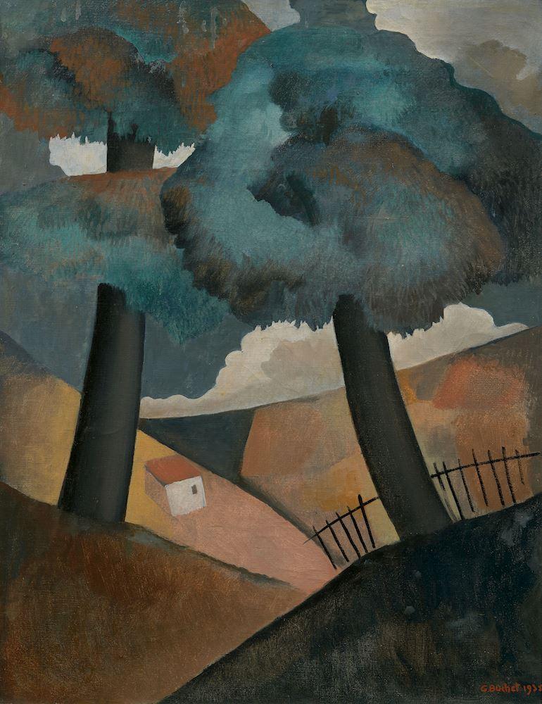 Gustave Buchet - Cabanne isolée. 1935.