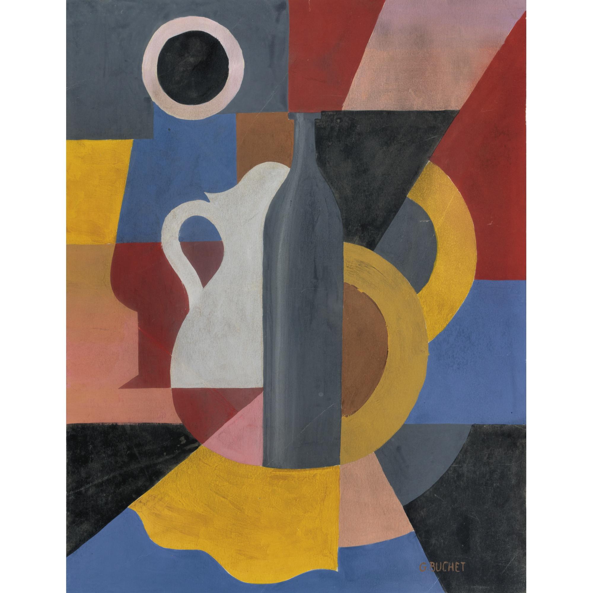 Gustave Buchet - Composition Cubiste Cubist Composition