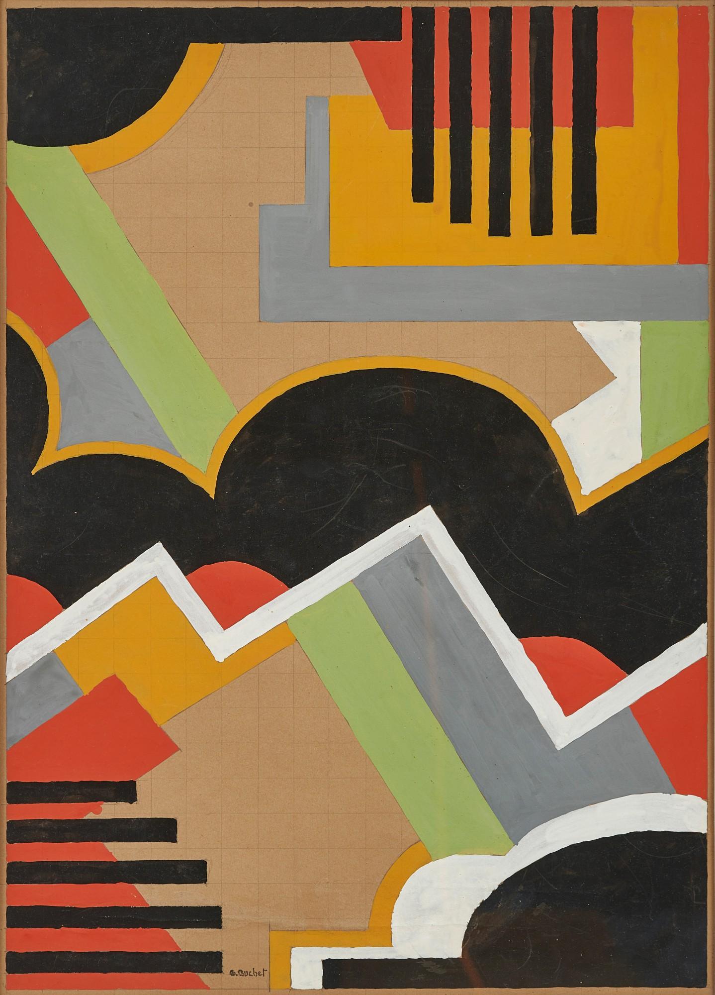 Gustave Buchet - Composition - Projet de coussin