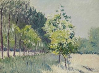 Gustave Caillebotte - Allée bordée d\'arbres