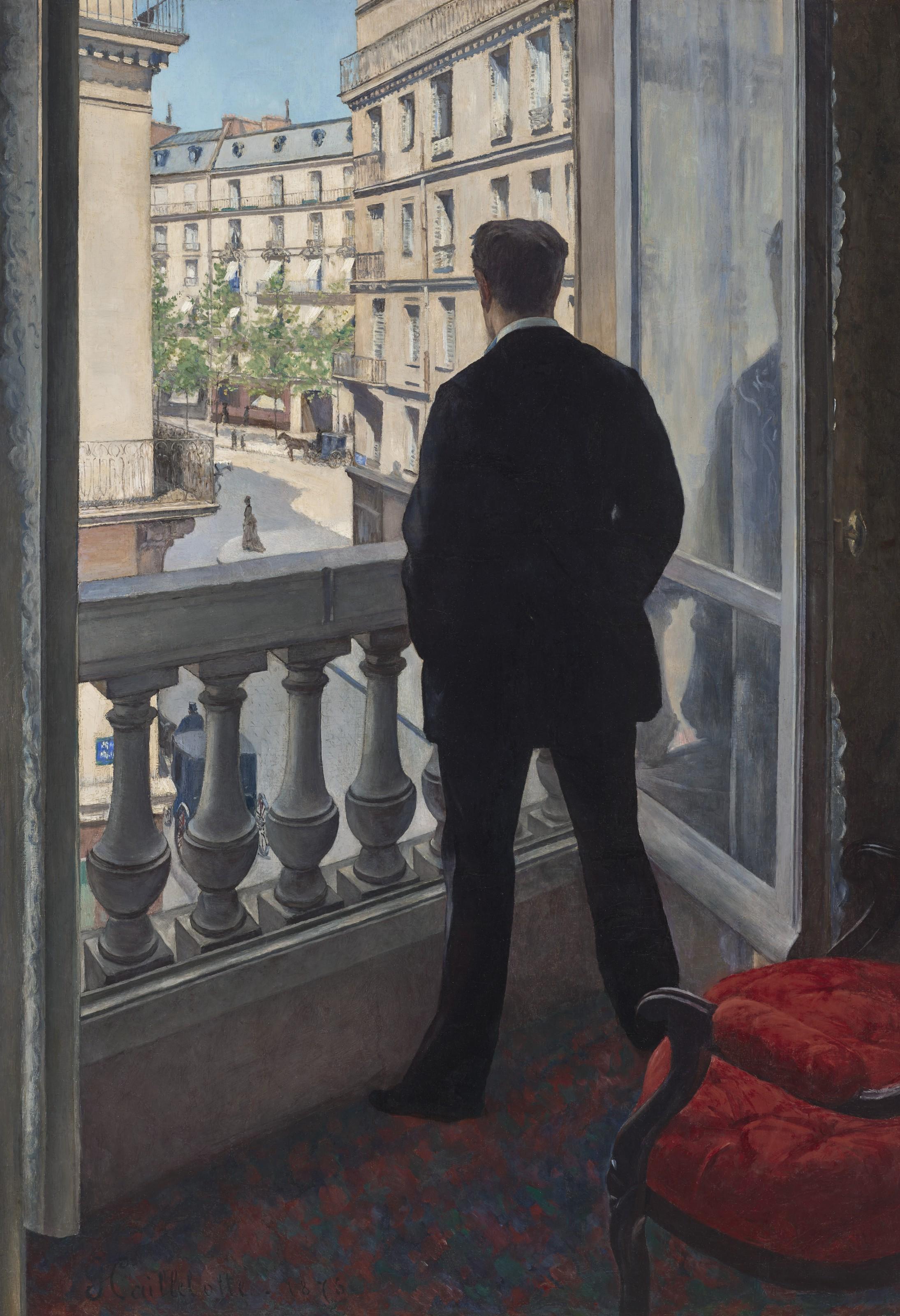 Gustave Caillebotte - Jeune homme à sa fenêtre