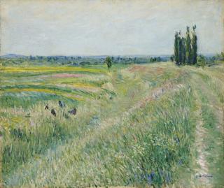 Gustave Caillebotte - La Plaine de Gennevilliers, groupe de peupliers