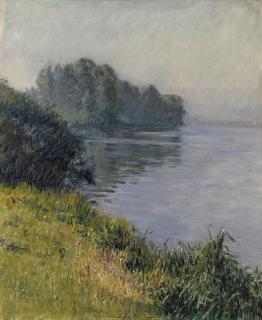 Gustave Caillebotte - La Seine À L\'Île Marante Par Temps Brumeux