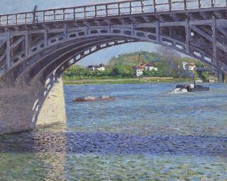 Gustave Caillebotte - Le pont d\'Argenteuil et la Seine