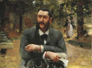 Gustave Caillebotte - L\'homme au Gil Blas
