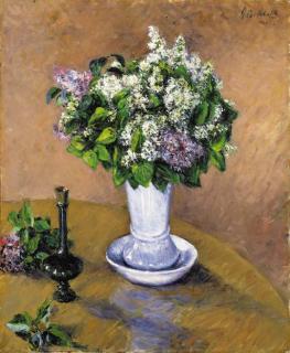 Gustave Caillebotte - Nature morte au vase de lilas