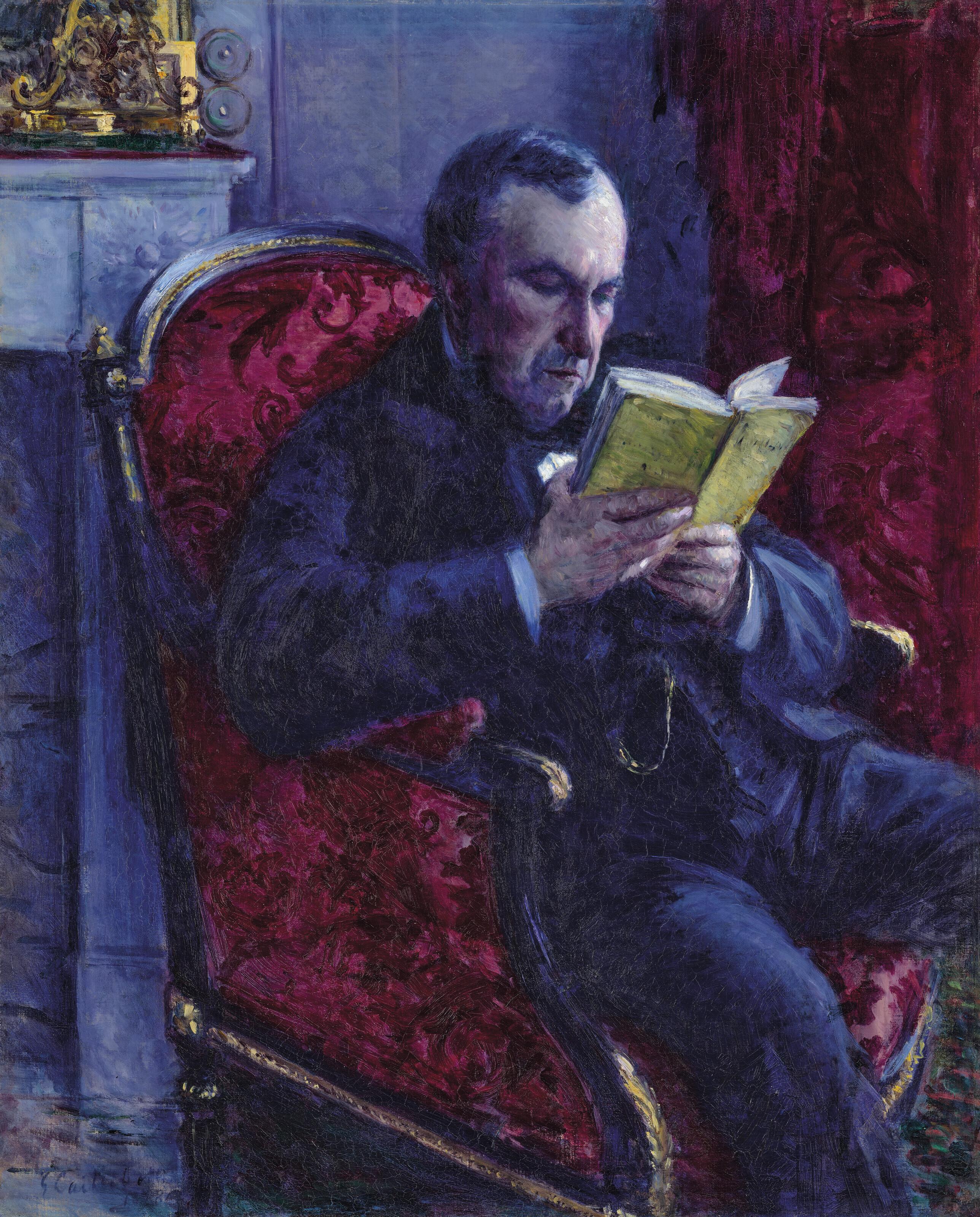 Gustave Caillebotte - Portrait d’Eugène Daufresne lisant