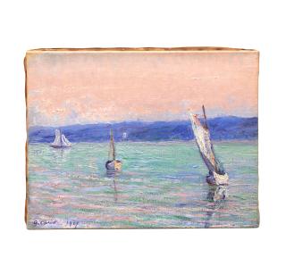 Gustave Cariot - Etude, soir, sur la rade à Perros-Guirec