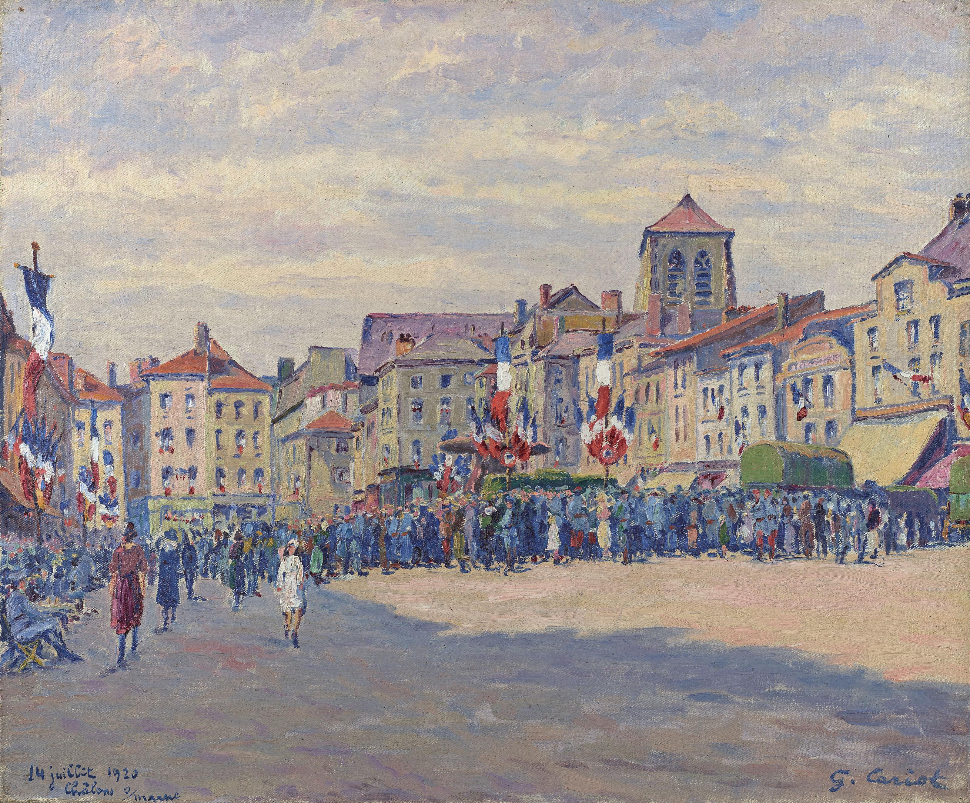 Gustave Cariot - Fête du 14 juillet 1920 à Châlons-sur-Marne