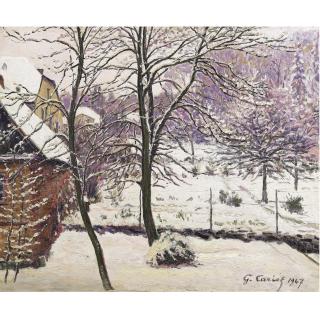 Gustave Cariot - Jardin Sous La Neige