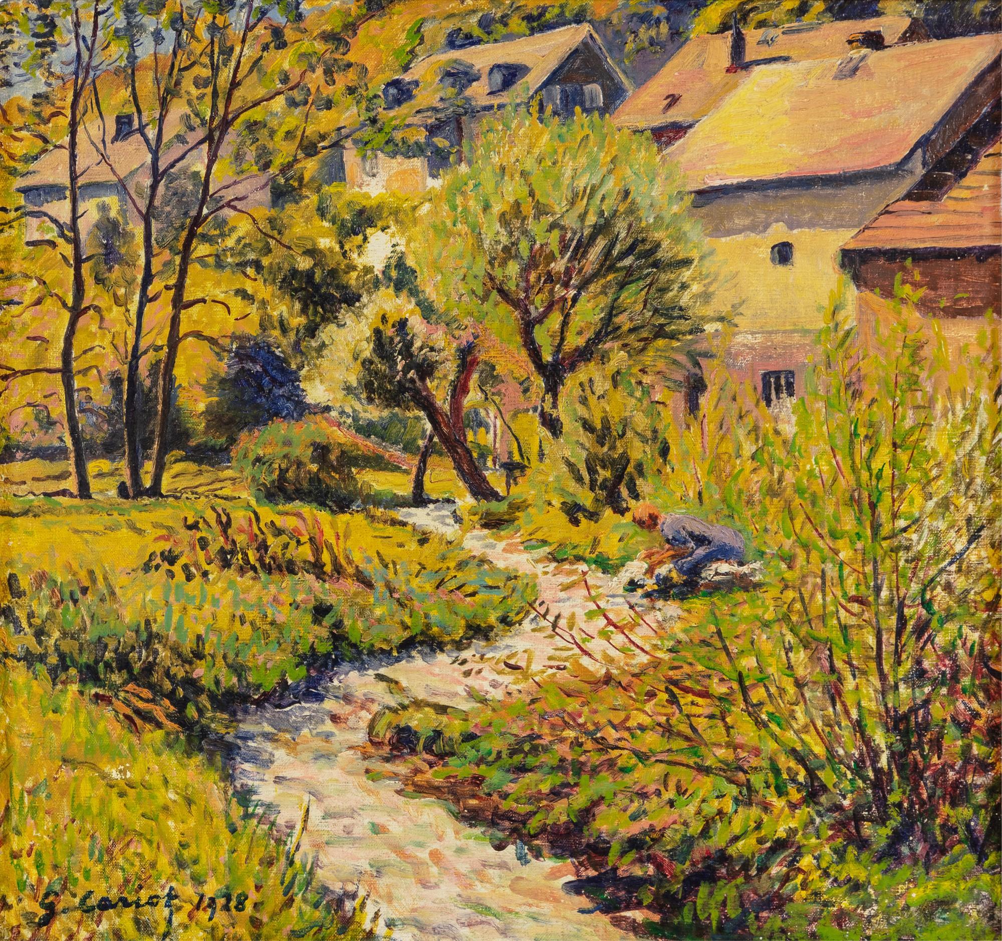 Gustave Cariot - La Lavandière