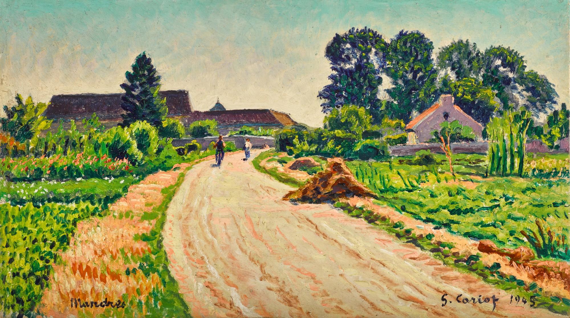 Gustave Cariot - Le chemin à Mandres