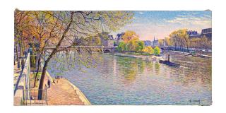 Gustave Cariot - Le Pont Neuf à Paris, Printemps, après midi