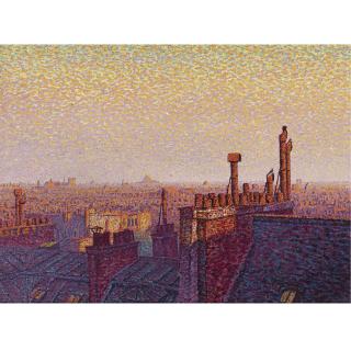 Gustave Cariot - Les Toits De Paris, Coucher De Soleil