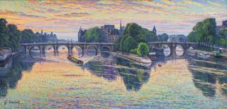 Gustave Cariot - Lever De Soleil, Temps Nuageux