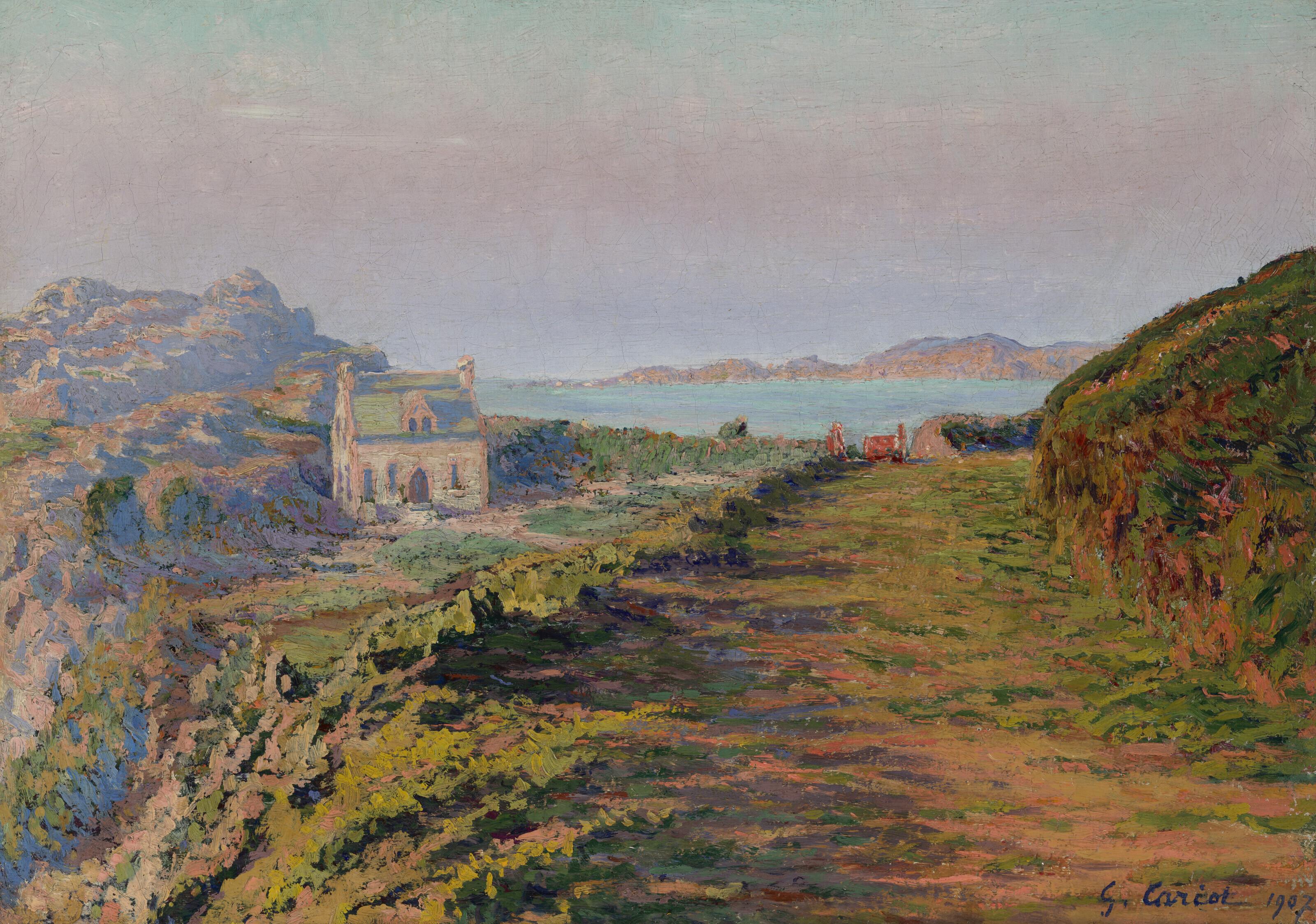 Gustave Cariot - Maison Pen ar C\'hastel à la pointe du Château, Perros-Guirrec
