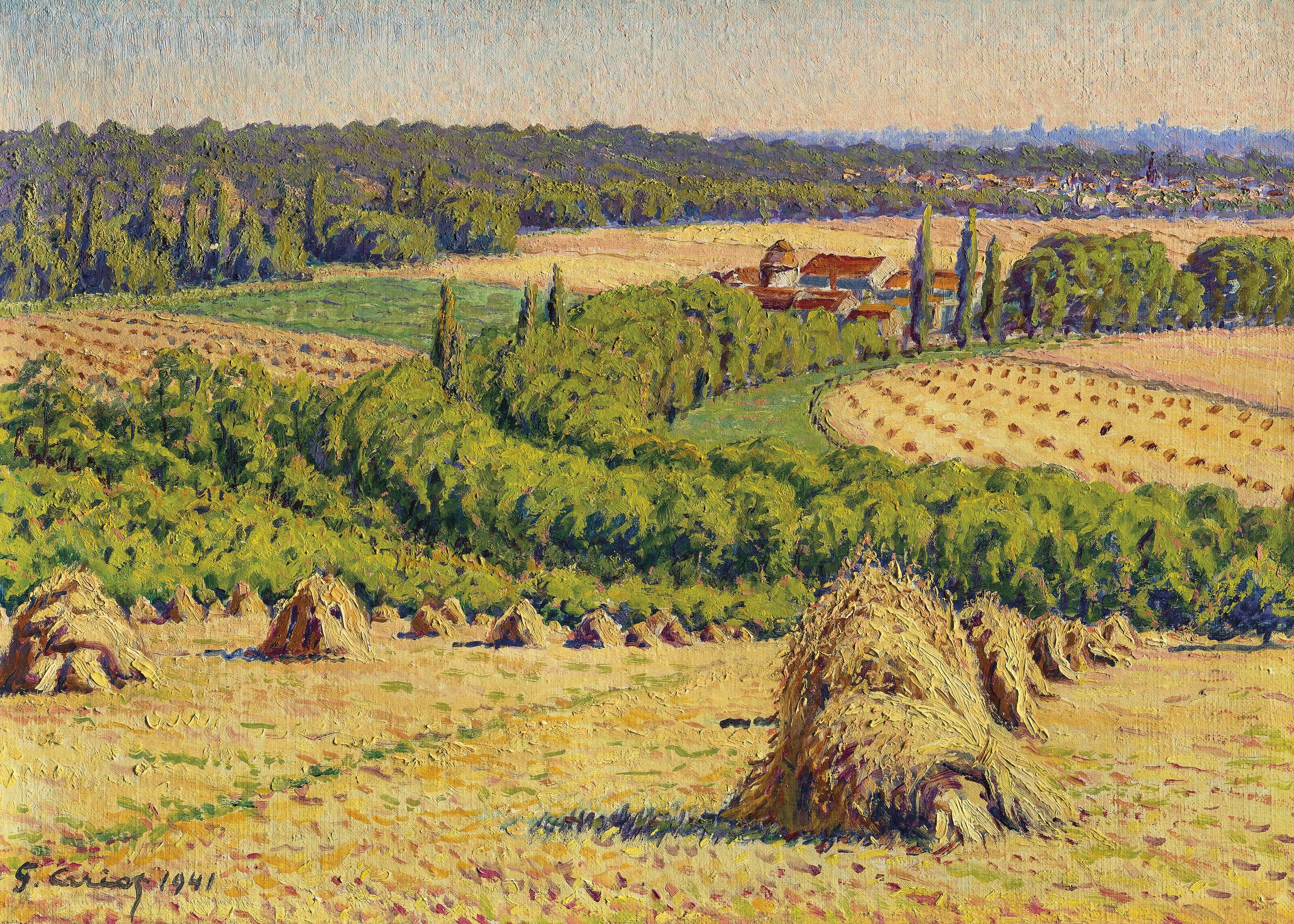 Gustave Cariot - Meules de foin