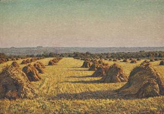 Gustave Cariot - Paysage de moisson