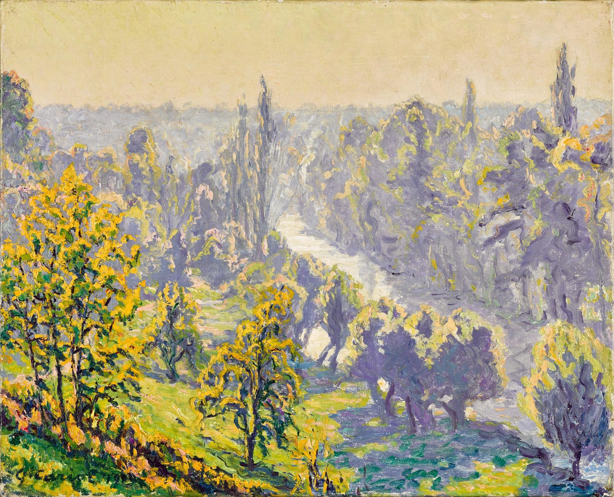 Gustave Cariot - Périgny, automne, matinée sur l\'Yerres