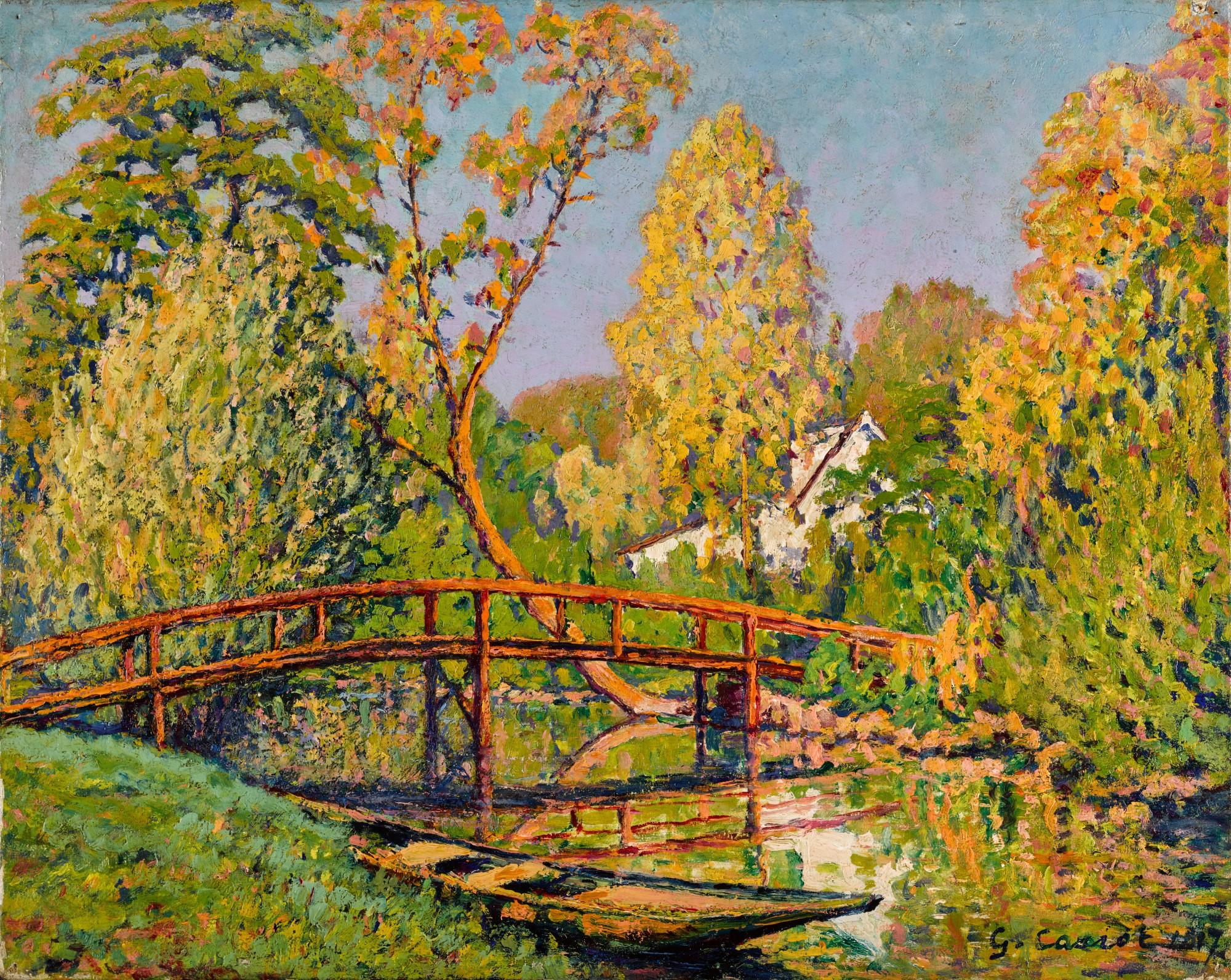 Gustave Cariot - Périgny, pont sur l\'Yerres