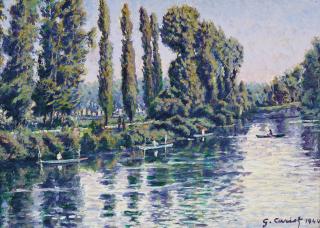 Gustave Cariot - Rameurs Sur La Riviére