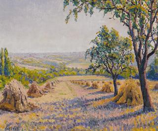 Gustave Cariot - Sommerliche Felderlandschaft bei Périgny.